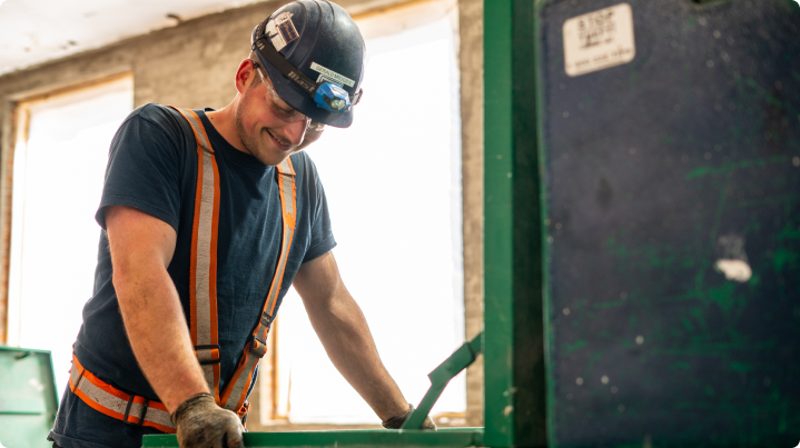 person working